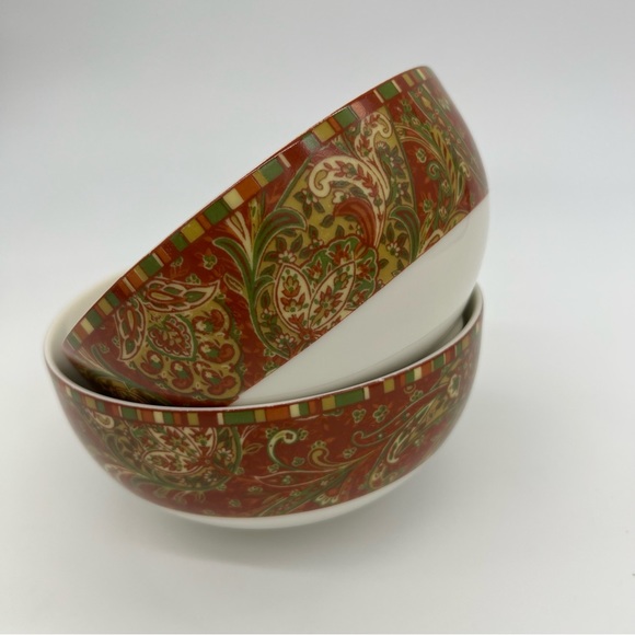 222 FIFTH Maharana Coupe Cereal Bowl Set of Two - Picture 3 of 10